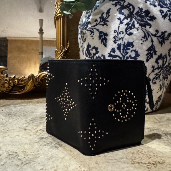 Louis Vuitton Black Wallet with Gold Studs - Picture 2 of 9